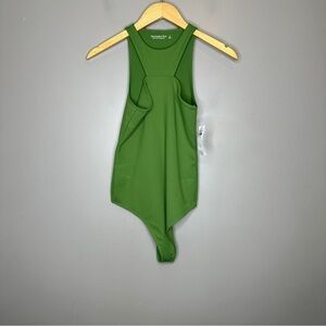NWT Abercrombie High neck square cut out bodysuit